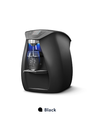 Black water dispenser with digital display