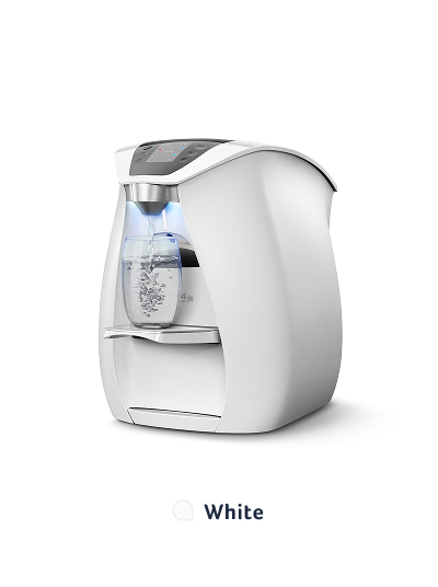 White water purifier, sleek design with digital display.