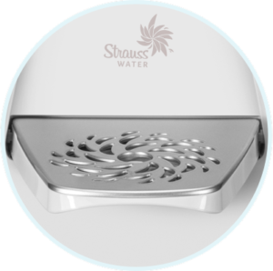 Strauss Water dispensing tray with logo